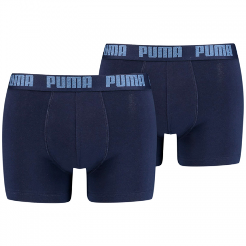 Vyrų Bokseriai Puma Basic Boxer 2P Tamsiai Mėlyna 906823 33